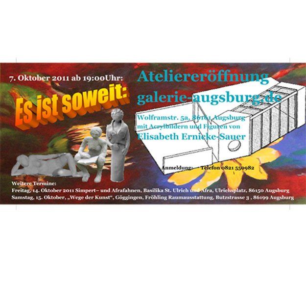 Kunstatelier, Galerie, augsburg, Malerei, Figuren, Beton, Keramik, Bronze